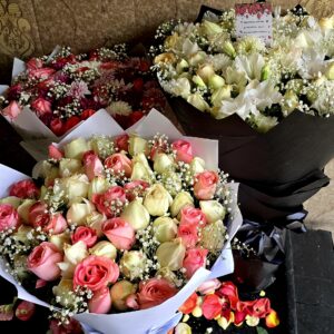 Love in Threes – Elegant Mixed Flower Bundle