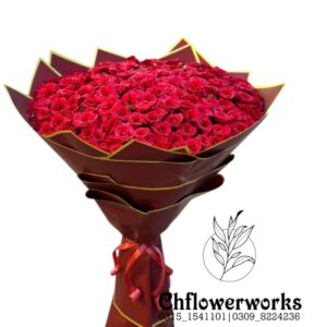 Crimson Majesty (200 Roses)