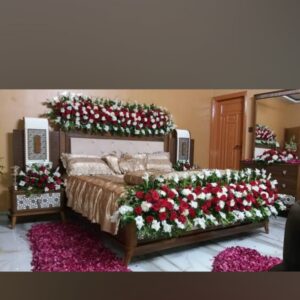 Blush Bloom Wedding Room Setup